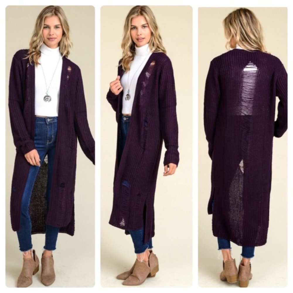 Long Sleeve Maxi Cardigan NWT
